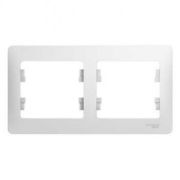 Рамка 2-м Глосса горизонт. белый
