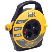 Катушка УК10 с т/з 4 места 2Р+РЕ/10м 3х1,0мм2 «Industrial»