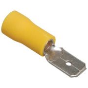 Разъем РпИп 5-6-0,8 (папа) плоский желтый (100шт/упак) ИЭК