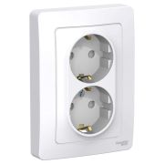 Розетка СУ 2-м Бланка з/ш 16А белый