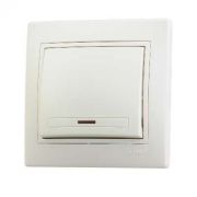 Выключатель СУ 1-кл Мира с инд. крем 701-0303-111