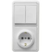 Блок БКВР СУ Роз с/з+Выкл 2-кл Бэлла 032