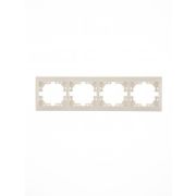 Рамка 4-м Мира горизонтальная крем