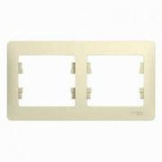 Рамка 2-м Глосса горизонт. крем