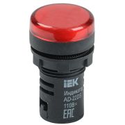 Лампа AD22DS(LED) матрица d=22мм 230В красный ИЭК