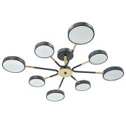 Светильник-люстра Галактика 130W 2K-4K-5K 850х180 черный БЕЗ пульта К008567