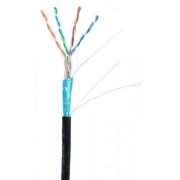 Витая пара FTP кат. 5е, 4 пары. CU 0,47мм 305м внешний. однож. черн. Netlan