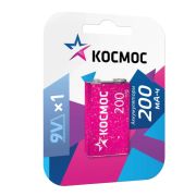 Аккумулятор 6F22 200мА.ч 1BL КОСМОС