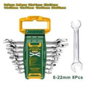 Набор рожковых ключей двусторонних 8шт 6-22 мм JADEVER JDDS2208