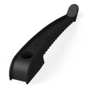 Держатель кабеля односторонний для прямого монтажа черный Промрукав