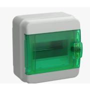 Бокс КМПн КМПн-6 IP65 зеленая прозрачная дверь ИЭК