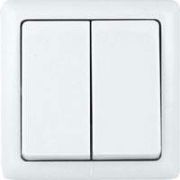 Выключатель ОУ 2-кл Хит ВА56-232И с изол. пласт. белый
