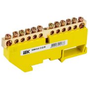 Шина PE «земля» на DIN-изоляторе ШНИ-6х9-12-Д-Ж ИЭК