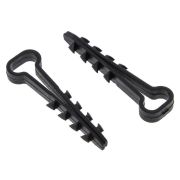 Дюбель-хомут 6х12 плоский черный (уп.100шт) ТДМ