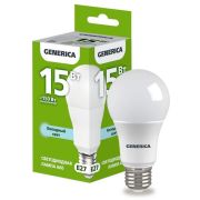 Лампа E27 15W 6500K A60 Generica