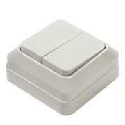 Выключатель ОУ 2-кл ASD/InHome BOLLETO белый