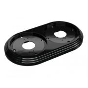 Ретро «Усадьба» Рамка 2-местная пласт ЧЕРНЫЙ