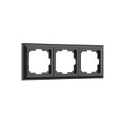 Рамка 3-м Веркель черный матовый W0032208
