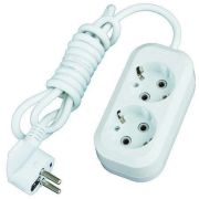 Удлинитель Универсал Е-302 2гн 7м с/з 16А (ПВС 3х1)