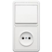 Блок БКВР-037 (выкл. 1кл.+роз. без з/к) ТДМ