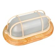 Светильник НБП Camelion 60W E27 IP54 04-60-0012 1401D овал/реш. клен