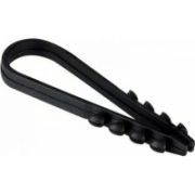 Дюбель-хомут 11х18 круглый (уп.50шт) черный EKF