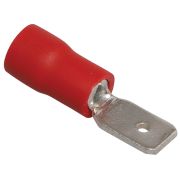 Разъем РпИп 1,25-5-0,8 (папа) плоский красный (100шт/упак) ИЭК