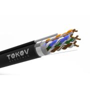 Кабель витая пара F/UTP 4х2х24AWG(0.51мм) + тросс кат.5E PE TOKOV PRO Fluke tested (м) TOKOV ELECTRIC TKP-C05-F42-5E-305-ODC