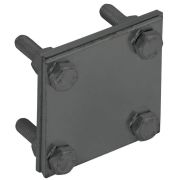 Зажим крестообразный с раздел. полоса-полоса 40мм оцинк. сталь TD IEK ZCC68-13-1-40