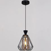 Люстра подвес Reluce 40W Е27 металл/стекло черный 03460-0.9-01 BK