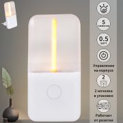 Ночник Reluce 220V белый/прозрачный (прямая), с датчиком освещенности 93302-0.2-01