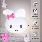 Ночник Reluce 220V Заяц с бантиком 66666-0.2-01