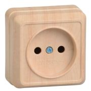 Розетка 1-м ОП Октава 10А IP20 без заземл. сосна GENERICA ERO10-K03-10-DC