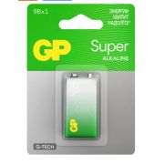 Батарейка щелочная GP G-tech 6LF22 SUPER ALKALINE 1604AA21-5CRSBC1 BL1-10/200