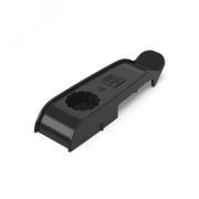 Держатель плоского кабеля односторонний для прямого монтажа на 2 места черный Промрукав