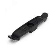 Держатель плоского кабеля двусторонний для прямого монтажа на 4 места черный Промрукав