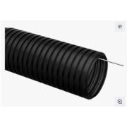 Труба гофр. ПНД d16 (50м) ИЭК черная