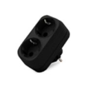 Разветвитель Универсал 1933 2гн с/з 16А черный