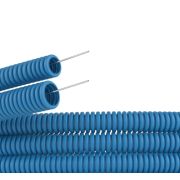 Труба ПВХ гофр. d20 (уп.100м) ДКС синяя