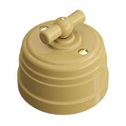 Ретро «Усадьба» Выкл пласт 2 положения ПЕСОЧНОЕ ЗОЛОТО