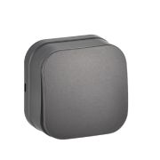 Выключатель ОУ 1-кл GLORY ВС20-1-0-ХСм ИЭК сталь