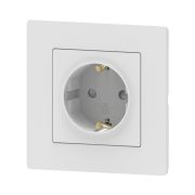 Розетка СУ 1-м с/з с/ш 16А LOTEGRO Viard белый