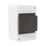 Щиток настенный 4мод. с тонированной дверцей бел. DKC F04W0WD