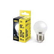 Лампа светодиодная G45 9Вт шар 6500К E27 230В IEK LLE-G45-9-230-65-E27