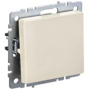 Выключатель 1-кл. СП BRITE ВС10-1-4-БрКр 10А самовозвратн. механизм беж. IEK BR-V14-0-10-K10