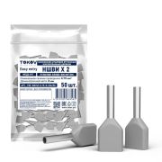 Наконечник штыревой втулочный изолированный двойн. НШВИ(2) 0.75-8 TOKOV ELECTRIC TKE-NSVI2-0.75-8-C06/50