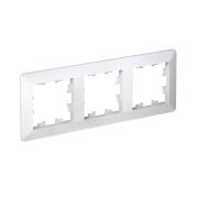 Рамка 3-м AtlasDesign Air бел./дым. бел. SE ATN220103