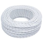 Ретро кабель витой ПВХ 3х1,5 БЕЛЫЙ