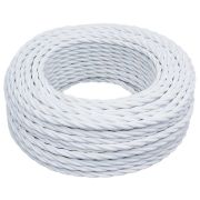 Ретро кабель витой ПВХ 2*1,5 БЕЛЫЙ