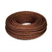 Ретро кабель витой ПВХ 3х1,5 ШОКОЛАД